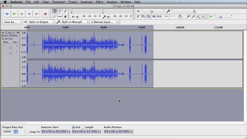 how to use vocoder in audacity